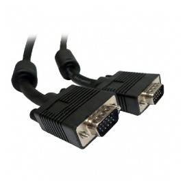 BRobotix Cable VGA (D-Sub) Macho VGA (D-Sub) Macho, 15 Metros, Negro