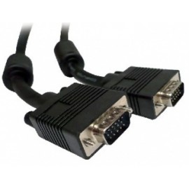 BRobotix Cable para Monitor SVGA HD15 Macho - Macho, 3 Metros, Negro