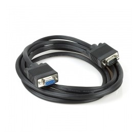 Xtech Cable Monitor VGA (D-Sub) Hembra - VGA (D-Sub) Macho, 3 Metros, Negro