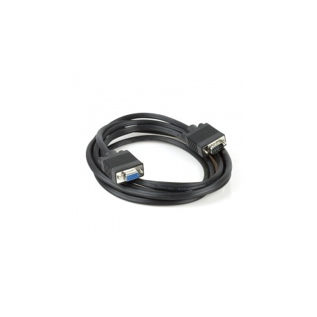 Xtech Cable Monitor VGA (D-Sub) Hembra - VGA (D-Sub) Macho, 3 Metros, Negro