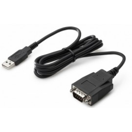 HP Cable USB A Macho - RS-232 Macho, Negro