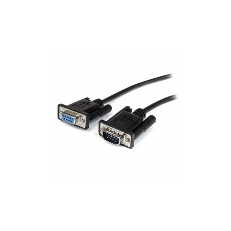 StarTech.com Cable Serial DB-9 Macho - DB-9 Hembra, 3 Metros, Negro