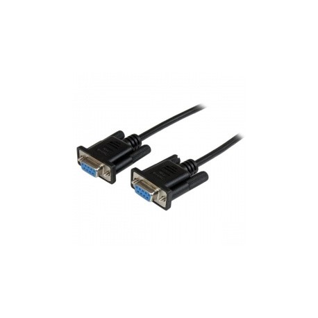 StarTech.com Cable Nulo de Módem Serial RS232 DB9 Hembra - Hembra, 2 Metros, Negro