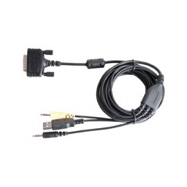 Hytera Cable DB26 Macho - USB/2x 3.5mm Macho, Negro