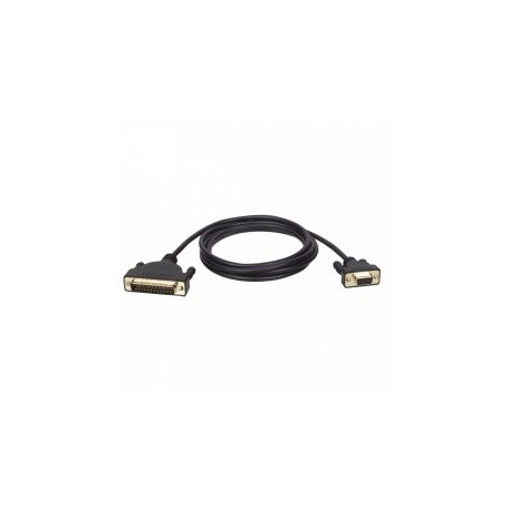 Tripp Lite Cable DB9 Macho - DB25 Hembra, 1.83 Metros, Negro