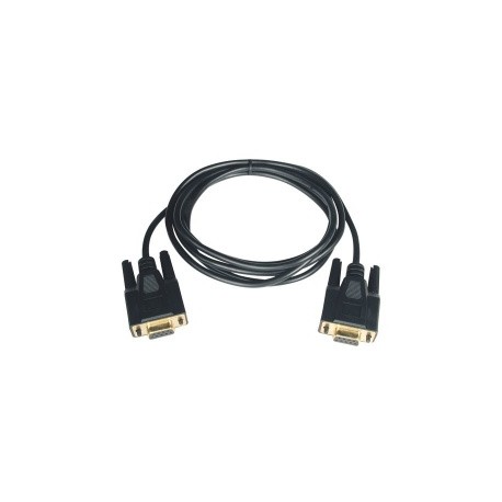 Tripp Lite Cable Serial DB9 Hembra - DB9 Hembra, 3 Metros, Negro