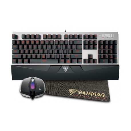 Kit Gamer de Teclado y Mouse Gamdias incluye Hermes E1