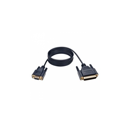 Tripp Lite Cable Serial DB9 Macho - DB25 Hembra, 1.83 Metros, Negro