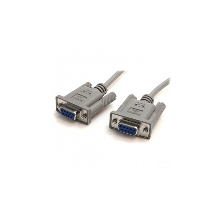 StarTech.com Cable Serial DB-9 Hembra - DB-9 Hembra, 3 Metros, Gris