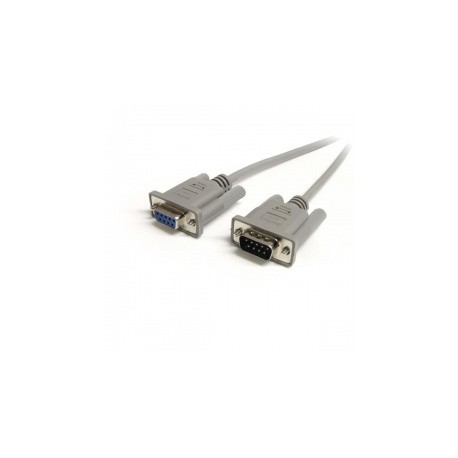 StarTech.com Cable Serial DB-9 Macho - DB-9 Hembra, 1.8 Metros, Gris