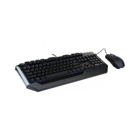 Kit Gamer de Teclado y Mouse Cooler Master Devastator II Azul, Alámbrico, USB, Negro