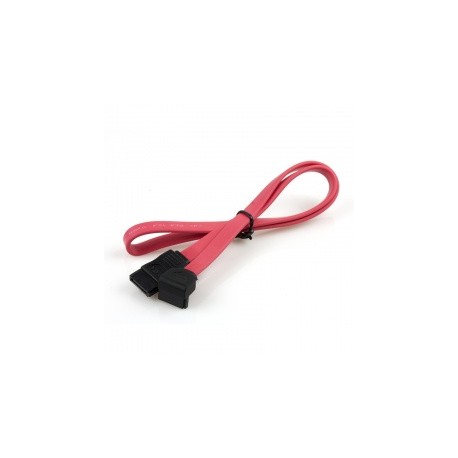 Xtech Cable SATA con Conector de Ángulo, Hembra - Hembra, 50cm, Rojo