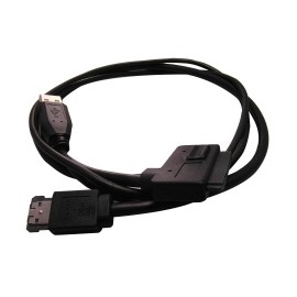 Alpha & Omega Comp. Cable eSATA Macho - SATA Macho, 80cm, Negro