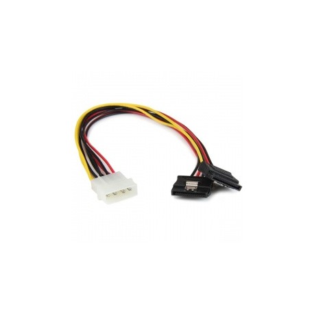 StarTech.com Cable SATA Recto, 4-pin Molex Macho - 2x SATA 15-pin Hembra, 30cm