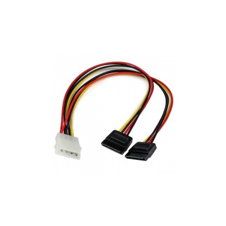 StarTech.com Cable de Alimentación en Y, 12, 2x SATA, 30cm