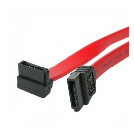 StarTech.com Cable SATA en Ángulo Recto, 45cm, Rojo