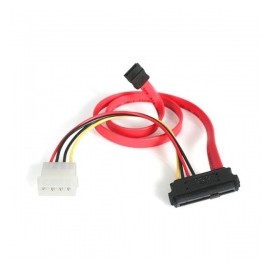 StarTech.com Cable SAS 29-pin - SATA con Alimentación LP4, Rojo