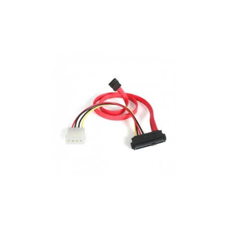 StarTech.com Cable SAS 29-pin - SATA con Alimentación LP4, Rojo