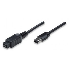 Manhattan Cable FireWire 800/400, 1394B - 1384B, 1.8 metros, Negro