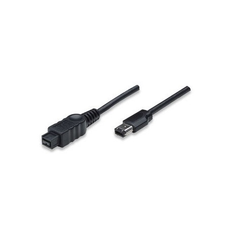 Manhattan Cable FireWire 800/400, 1394B - 1384B, 1.8 metros, Negro