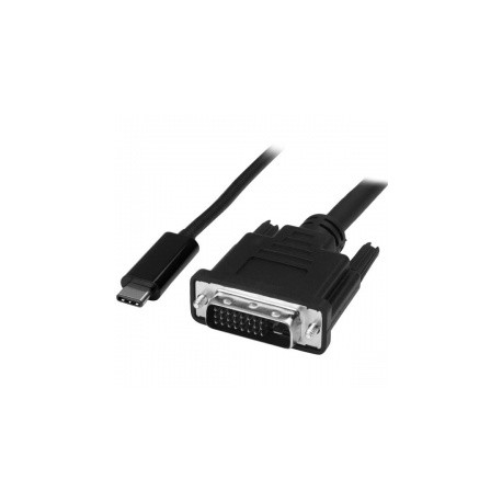 StarTech.com Cable USB C Macho - DVI-D Macho, 1 Metro, Negro