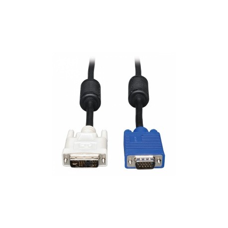 Tripp Lite Cable para Monitor DVI-A Macho - VGA (D-Sub) Macho, 3.05 Metros, Negro