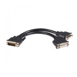 StarTech.com Cable LFH 59 Macho - 2x DVI I Hembra, 20cm, Negro