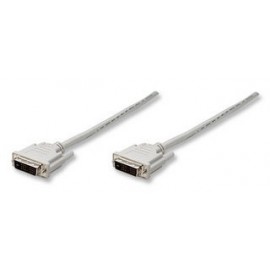 Manhattan Cable DVI Macho - DVI Macho, 1.8 Metros, Beige