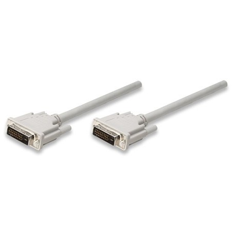 Manhattan Cable DVI24 Macho - DVI24 Macho, 1.8 Metros, Beige