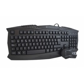 Kit Gamer de Teclado y Mouse Naceb NA-617, Alámbrico, USB, Negro (Español)