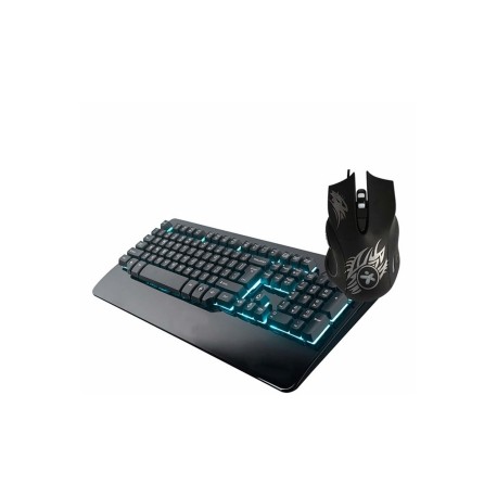 Kit Gamer de Teclado y Mouse Stylos STAGAX1B, Alámbrico, USB, Negro