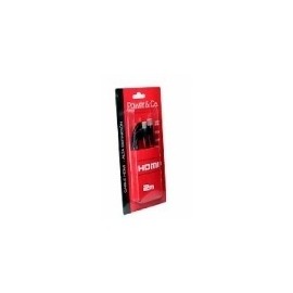 Power & Co Cable HDMI Macho - HDMI Macho, 2 Metros, Rojo