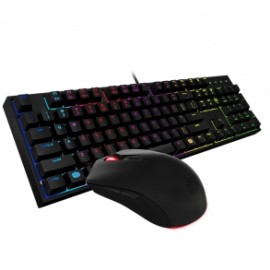 Kit Gamer Teclado y Mouse Cooler Master MasterKeys Lite L Combo RGB, Alámbrico, USB, Negro