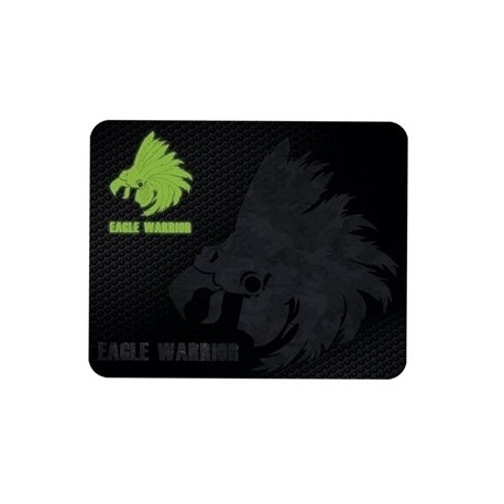 Mousepad Gamer Eagle Warrior, 32x26cm, Grosor 3mm, Negro