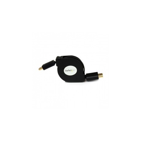 StarTech.com Cable Retráctil HDMI Macho - HDMI Macho, 1.2 Metros, Negro