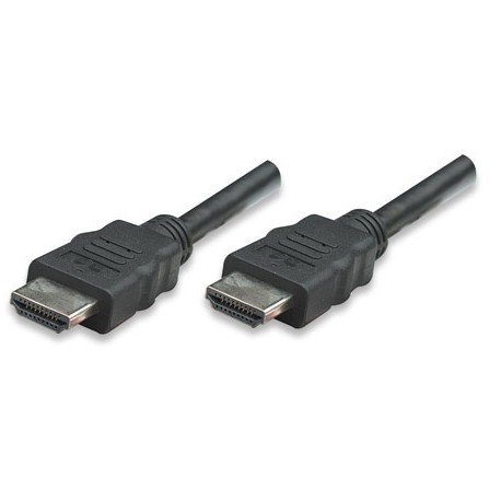 Manhattan Cable HDMI de Alta Velocidad con Canal Ethernet, HDMI Macho - HMDI Macho, 10 Metros, Negro