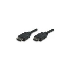 Manhattan Cable HDMI de Alta Velocidad, HDMI Macho - HDMI Macho, 4K, 3D, 3 Metros, Negro