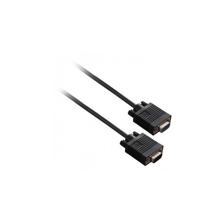 V7 Cable VGA (D-Sub) Macho - VGA (D-Sub) Hembra, 3 Metros, Negro