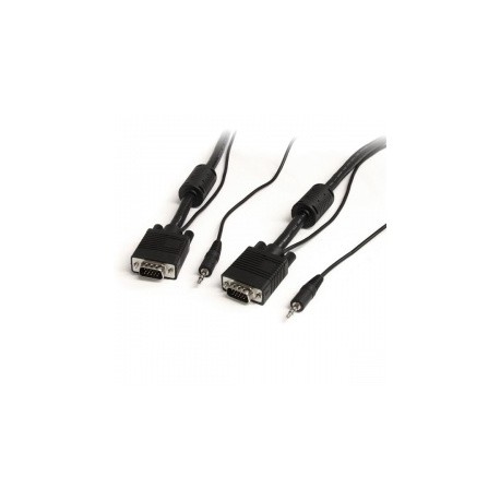 StarTech.com Cable VGA (D-Sub)  3.5mm Macho, 7.6 Metros, Negro