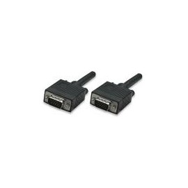 Manhattan Cable para Monitor SVGA 8mm, VGA (D-Sub) Macho - VGA (D-Sub) Macho, 4.5 Metros, Negro