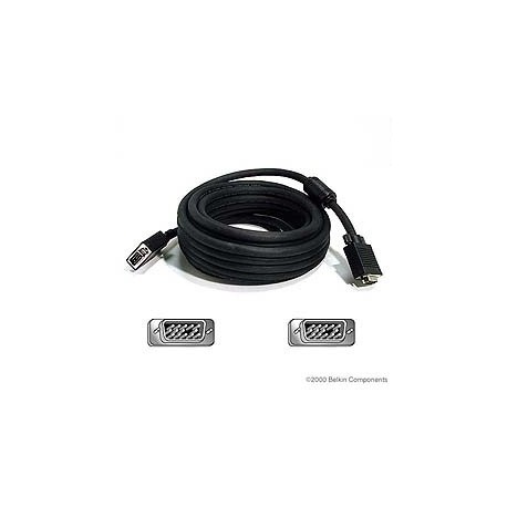 Belkin Cable VGA/SVGA, 2x D-Sub (HD15), 4.6 Metros, Negro