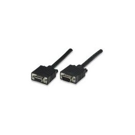 Manhattan Cable para Monitor SVGA 8mm, HD15 Macho - HD15 Hembra, 15 Metros, Negro