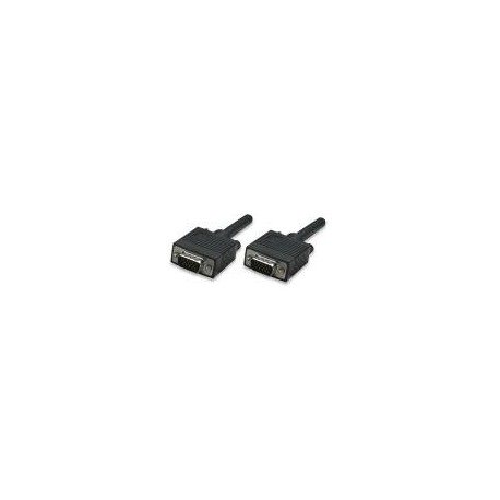 Manhattan Cable para Monitor SVGA 8mm, VGA (D-Sub) Macho - VGA (D-Sub) Macho, 15 Metros, Negro