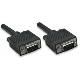 Manhattan Cable para Monitor SVGA 8mm, VGA (D-Sub) Macho - VGA (D-Sub) Macho, 20 Metros, Negro