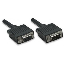 Manhattan Cable para Monitor SVGA 8mm, HD15 Macho - HD15 Hembra, 7.5 Metros, Negro