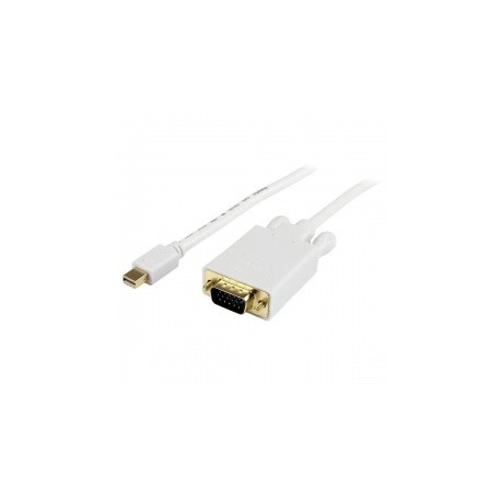 StarTech.com Cable Mini DisplayPort Macho - VGA (D-Sub) Macho, 3 Metros, Blanco