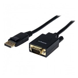 StarTech.com Cable DisplayPort Macho - VGA (D-Sub) Macho, 1.8 Metros, Negro