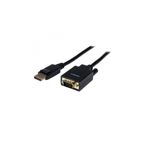 StarTech.com Cable DisplayPort Macho - VGA (D-Sub) Macho, 1.8 Metros, Negro