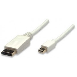 Manhattan Cable Mini DisplayPort - DisplayPort, 2 Metros, Blanco