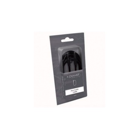 Power & Co Cable AUX 3.5mm Macho - 3.5mm Macho, 1.5 Metros, Negro